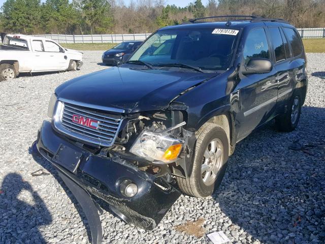 1GKDT13S272266876 - 2007 GMC ENVOY BLACK photo 2