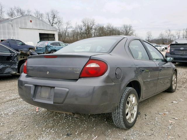 1B3ES26C93D223472 - 2003 DODGE NEON SE GRAY photo 4