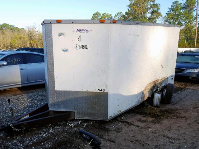 5WKBE1221E1024818 - 2014 CARGO TRAILER WHITE photo 2