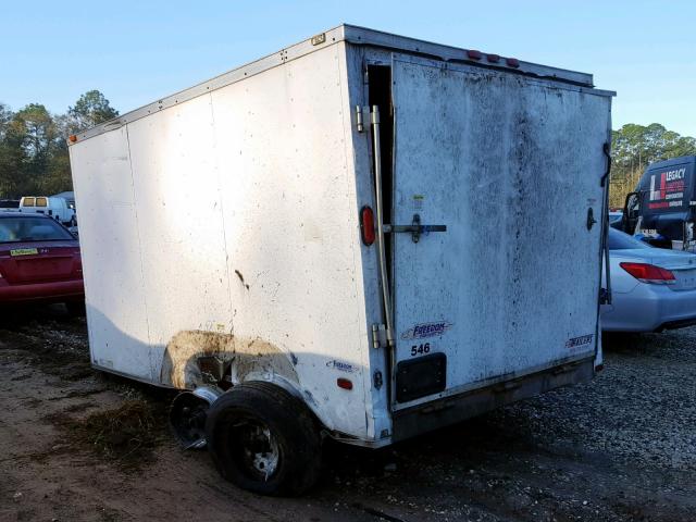 5WKBE1221E1024818 - 2014 CARGO TRAILER WHITE photo 3