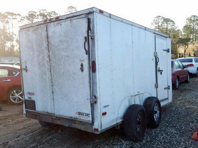 5WKBE1221E1024818 - 2014 CARGO TRAILER WHITE photo 4