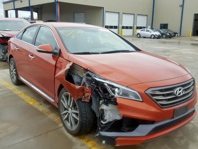 5NPE34AB0FH238561 - 2015 HYUNDAI SONATA SPO ORANGE photo 1