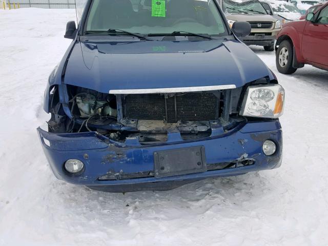 1GKDT13S062221756 - 2006 GMC ENVOY BLUE photo 9