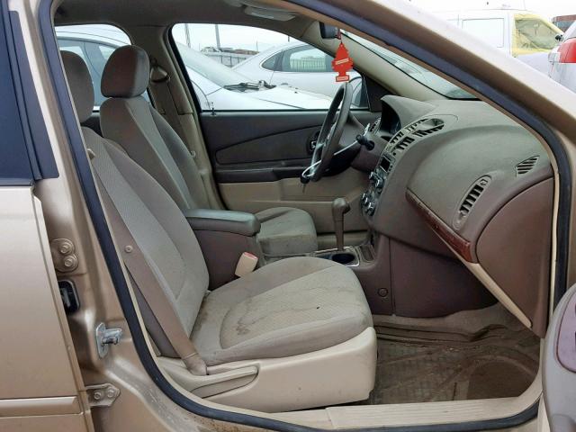 1G1ZS58F38F103874 - 2008 CHEVROLET MALIBU LS TAN photo 5