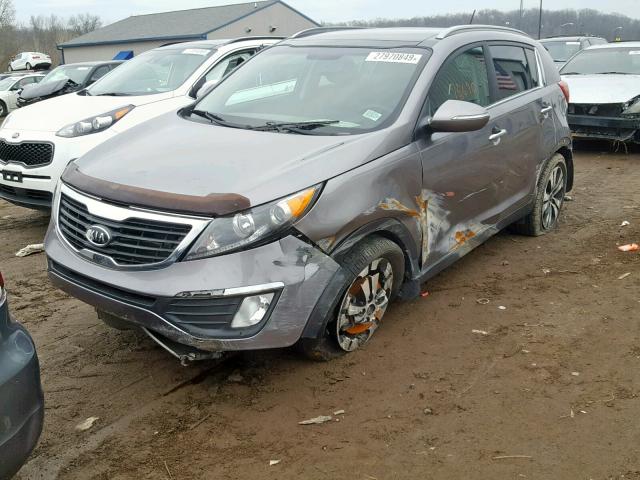 KNDPC3A23C7317967 - 2012 KIA SPORTAGE E GRAY photo 2