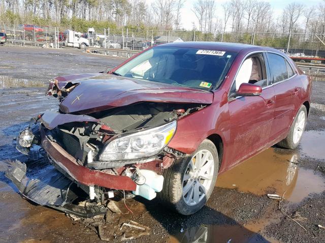 1G11D5SL5FF162654 - 2015 CHEVROLET MALIBU 2LT BURGUNDY photo 2