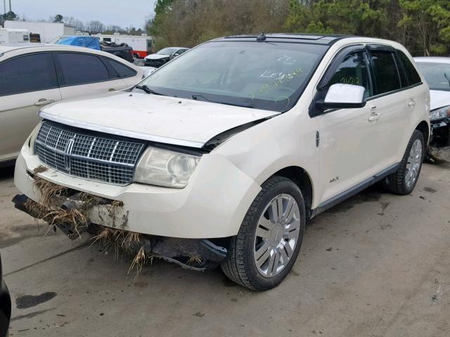 2LMDU68C08BJ00973 - 2008 LINCOLN MKX WHITE photo 2