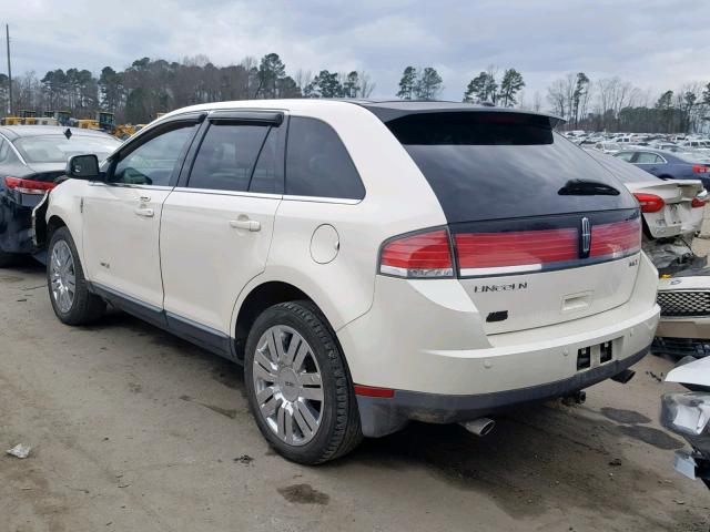 2LMDU68C08BJ00973 - 2008 LINCOLN MKX WHITE photo 3