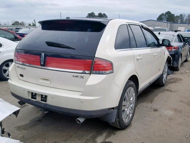 2LMDU68C08BJ00973 - 2008 LINCOLN MKX WHITE photo 4