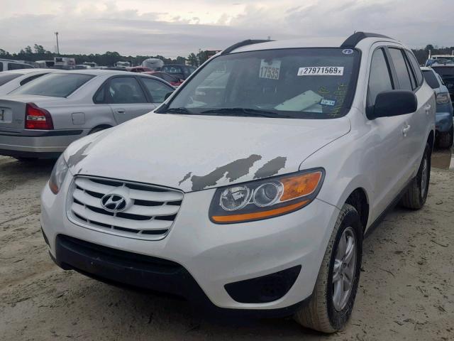 5NMSGDAB9AH334265 - 2010 HYUNDAI SANTA FE G WHITE photo 2
