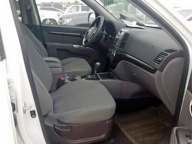 5NMSGDAB9AH334265 - 2010 HYUNDAI SANTA FE G WHITE photo 5