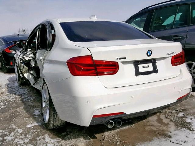 WBA8D9C52JA614348 - 2018 BMW 330 XI WHITE photo 3