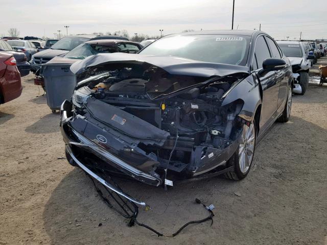 3FA6P0K93ER109941 - 2014 FORD FUSION TIT BLACK photo 2