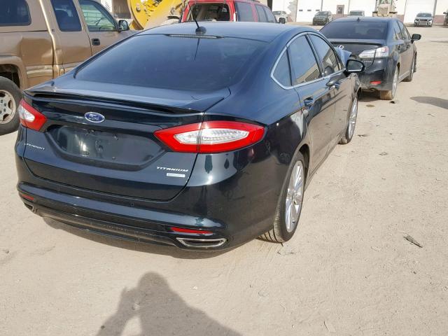 3FA6P0K93ER109941 - 2014 FORD FUSION TIT BLACK photo 4