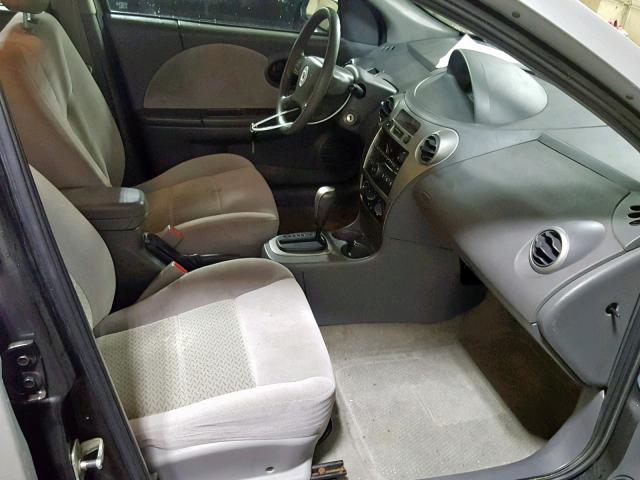 1G8AL55F17Z159289 - 2007 SATURN ION LEVEL SILVER photo 5