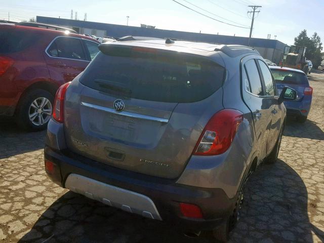 KL4CJASB7EB543043 - 2014 BUICK ENCORE BROWN photo 4