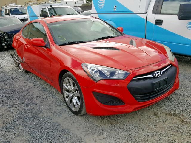 KMHHT6KD0DU101580 - 2013 HYUNDAI GENESIS CO RED photo 1