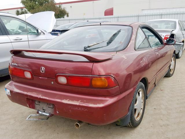 JH4DC4460TS007231 - 1996 ACURA INTEGRA SE BURGUNDY photo 4