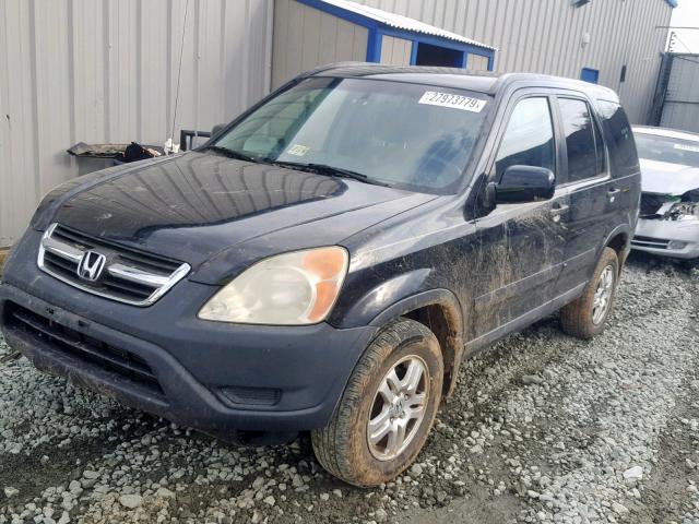 SHSRD78834U251660 - 2004 HONDA CR-V EX BLACK photo 2