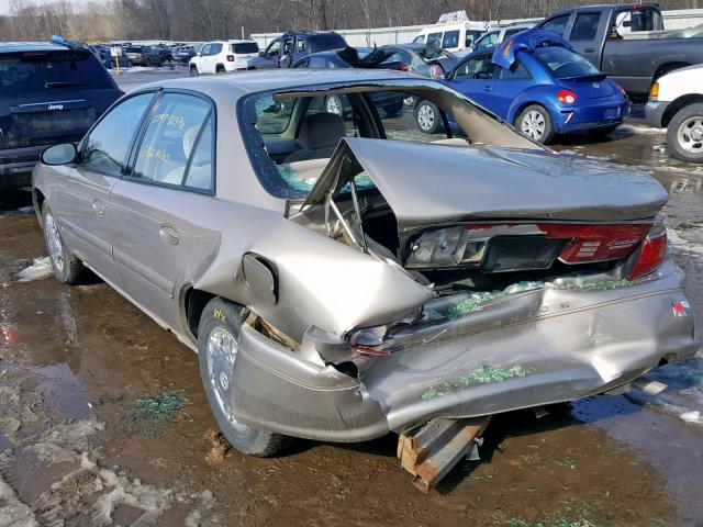 2G4WS52J621196410 - 2002 BUICK CENTURY CU TAN photo 3