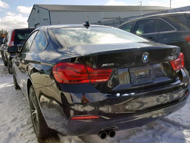 WBA4W5C50JAA72977 - 2018 BMW 430XI BLACK photo 3