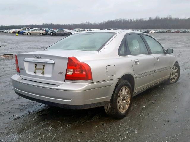 YV1TH59H841350448 - 2004 VOLVO S80 2.5T SILVER photo 4