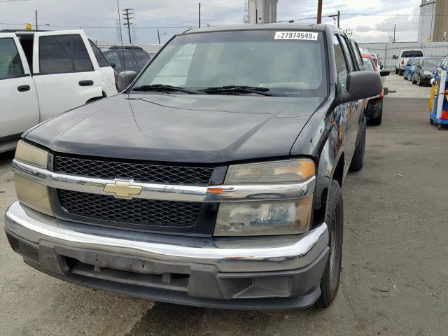 1GCCS13E778211101 - 2007 CHEVROLET COLORADO BLACK photo 9