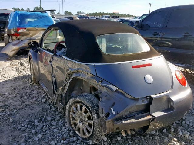 3VWCM31Y25M351873 - 2005 VOLKSWAGEN NEW BEETLE Boz foto 3