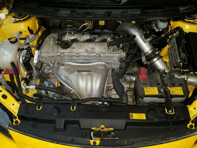 JTKJF5C73C3026547 - 2012 TOYOTA SCION TC 黄色 照片 7