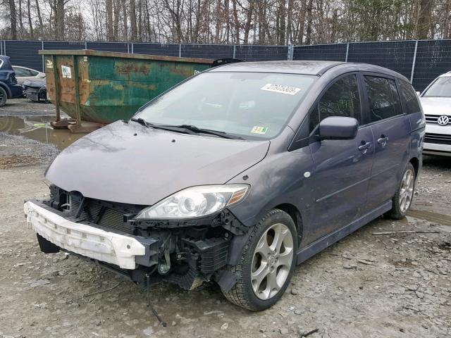 JM1CR293380312370 - 2008 MAZDA 5 BLUE photo 2