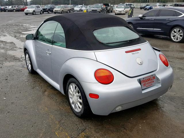 3VWCM21Y14M309381 - 2004 VOLKSWAGEN NEW BEETLE Gümüş foto 3