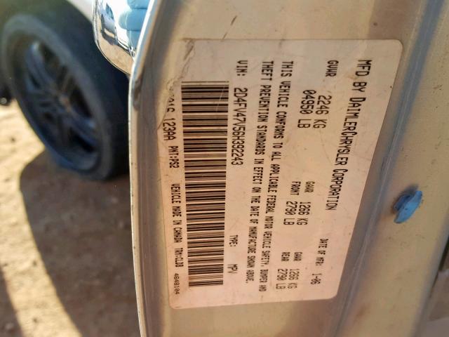 2D4FV47V56H392243 - 2006 DODGE MAGNUM SXT SILVER photo 10