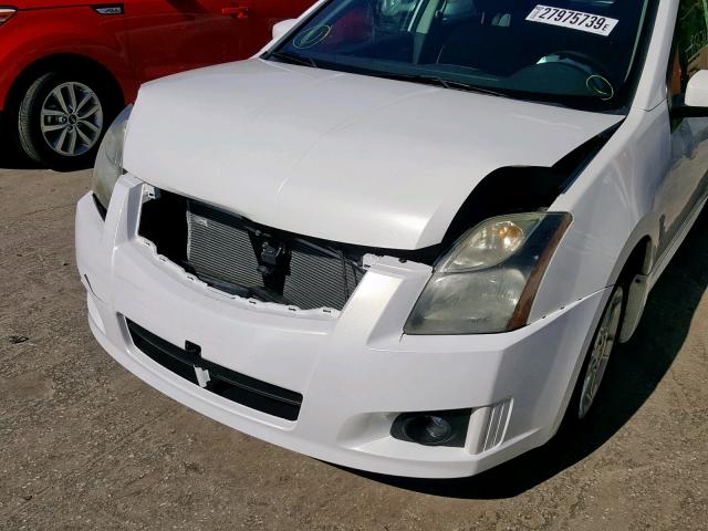 3N1AB6AP6AL729785 - 2010 NISSAN SENTRA 2.0 WHITE photo 9