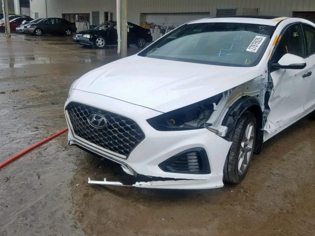 5NPE34ABXJH682359 - 2018 HYUNDAI SONATA SPO WHITE photo 9