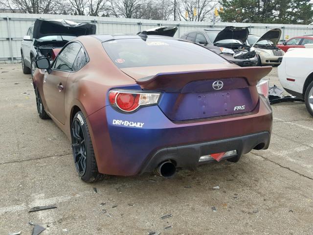 JF1ZNAA15F8711098 - 2015 TOYOTA SCION FR-S TWO TONE photo 3