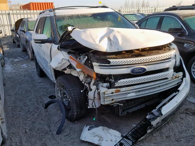 1FMHK8F87BGA28571 - 2011 FORD EXPLORER L WHITE photo 1