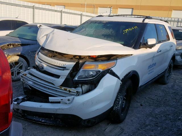 1FMHK8F87BGA28571 - 2011 FORD EXPLORER L WHITE photo 2