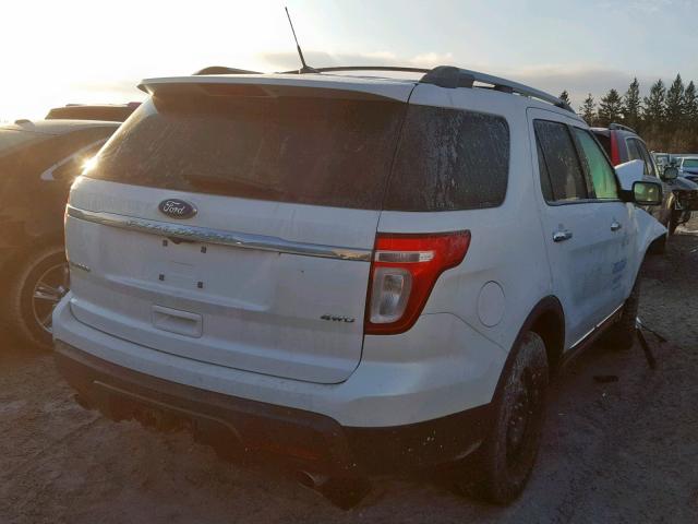 1FMHK8F87BGA28571 - 2011 FORD EXPLORER L WHITE photo 4