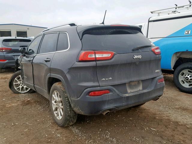 1C4PJMCS2EW258301 - 2014 JEEP CHEROKEE L GRAY photo 3