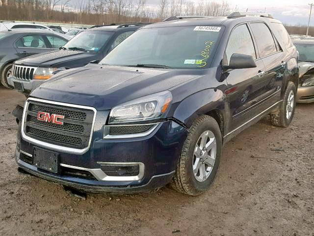 1GKKVPKD2FJ186375 - 2015 GMC ACADIA SLE BLUE photo 2