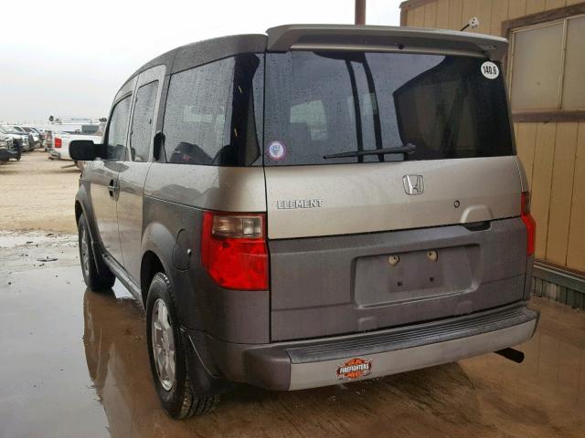 5J6YH18563L009378 - 2003 HONDA ELEMENT EX GRAY photo 3