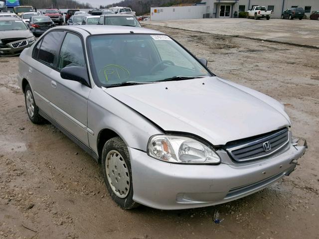 2HGEJ6619YH585921 - 2000 HONDA CIVIC BASE SILVER photo 1