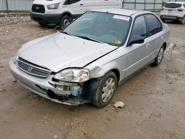 2HGEJ6619YH585921 - 2000 HONDA CIVIC BASE SILVER photo 9