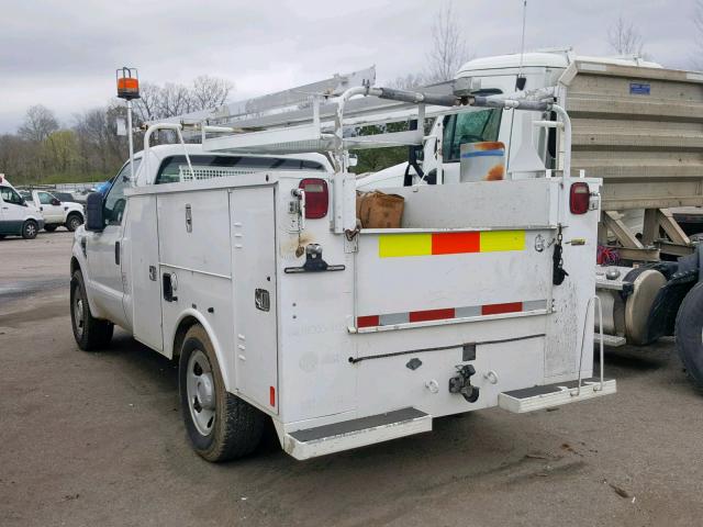 1FDWF30568EC95685 - 2008 FORD F350 SRW S WHITE photo 3