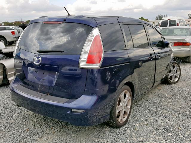 JM1CR2W35A0369180 - 2010 MAZDA 5 BLUE photo 4