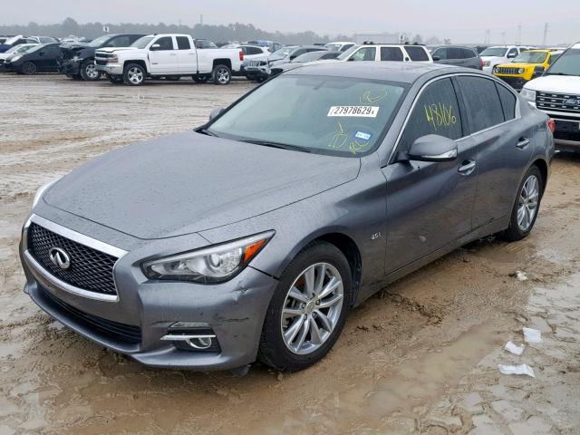 JN1CV7AR3GM252819 - 2016 INFINITI Q50 BASE GRAY photo 2