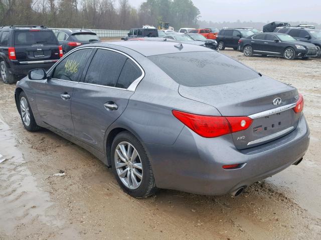 JN1CV7AR3GM252819 - 2016 INFINITI Q50 BASE GRAY photo 3