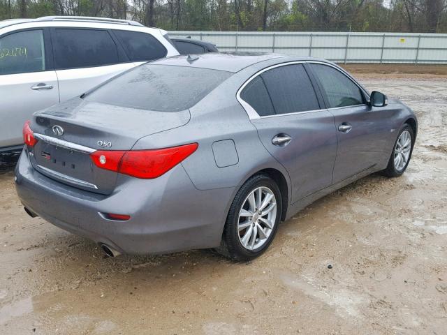 JN1CV7AR3GM252819 - 2016 INFINITI Q50 BASE GRAY photo 4