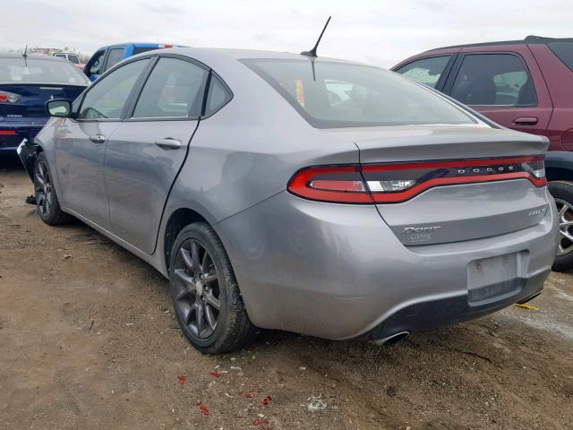 1C3CDFBB6GD578937 - 2016 DODGE DART SXT GRAY photo 3