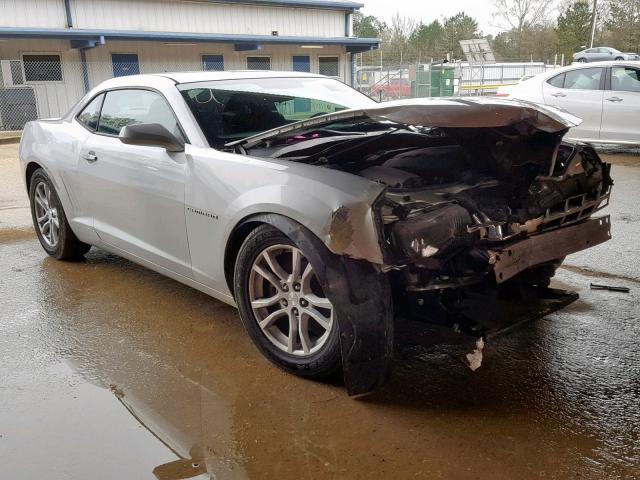 2G1FA1E38D9121119 - 2013 CHEVROLET CAMARO LS SILVER photo 1